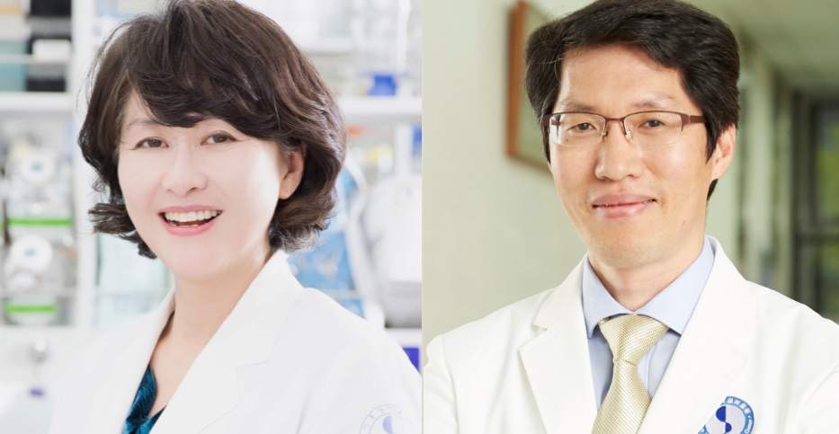 왼쪽부터 서해영 교수, 박래웅 교수