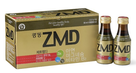 지난 6일 출시한 광동제약의 아연음료 ZMD.