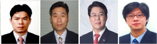 (왼쪽부터) 김창규 신정탁 박형철 송찬우 이사