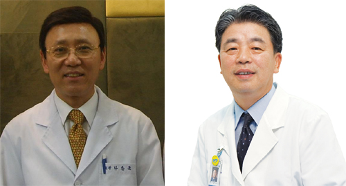 왼쪽부터 나춘균 보험위원장, 정규형 홍보위원장. 