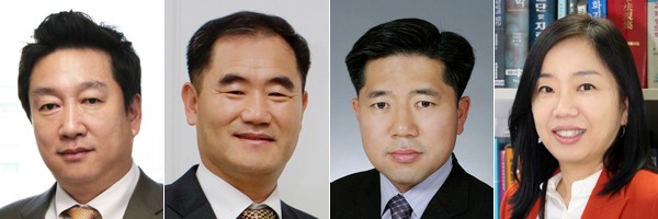 왼쪽부터) 안주훈 상무 / 노병두 상무 / 이석 이사 / 김현정 이사