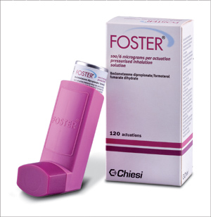Long acting corticosteroid inhaler