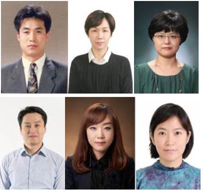 왼쪽부터 국중직, 김지영, 민향원, 박명철, 임경화, Stella Chen 상무