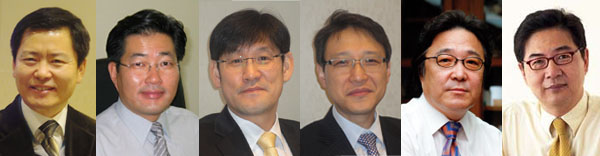 편집자문위원 좌로부터 이범진, 김용희, 박영준, 송영천, 최병철, 김수신