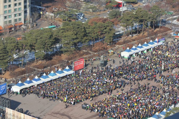 12월 15일 여의도 공원에 운집한 2만여명의 의사들