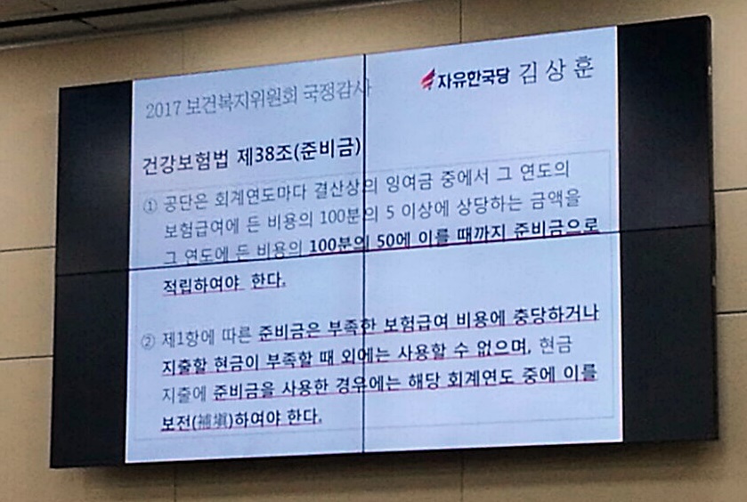 건강보험법 제38조(준비금) 제1항, 제2항