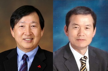 왼쪽부터 박호영 한국위너스약품 대표, 해운약품 김동원 대표