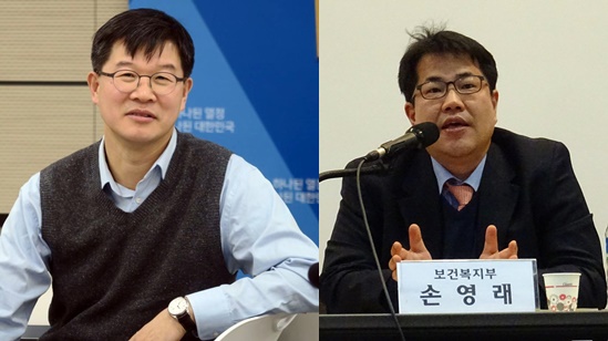 복지부 이기일 보건의료정책관(왼쪽)과 손영래 예비급여과장