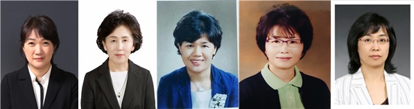 왼쪽부터 이문영(대한약사회), 권영희(서울), 박영희(대전), 안화영(경기), 손순수(강원) 
