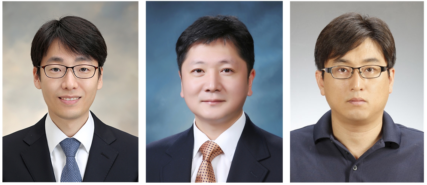 왼쪽부터 한기훈 교수, 최세영 교수, 이계주 연구그룹장