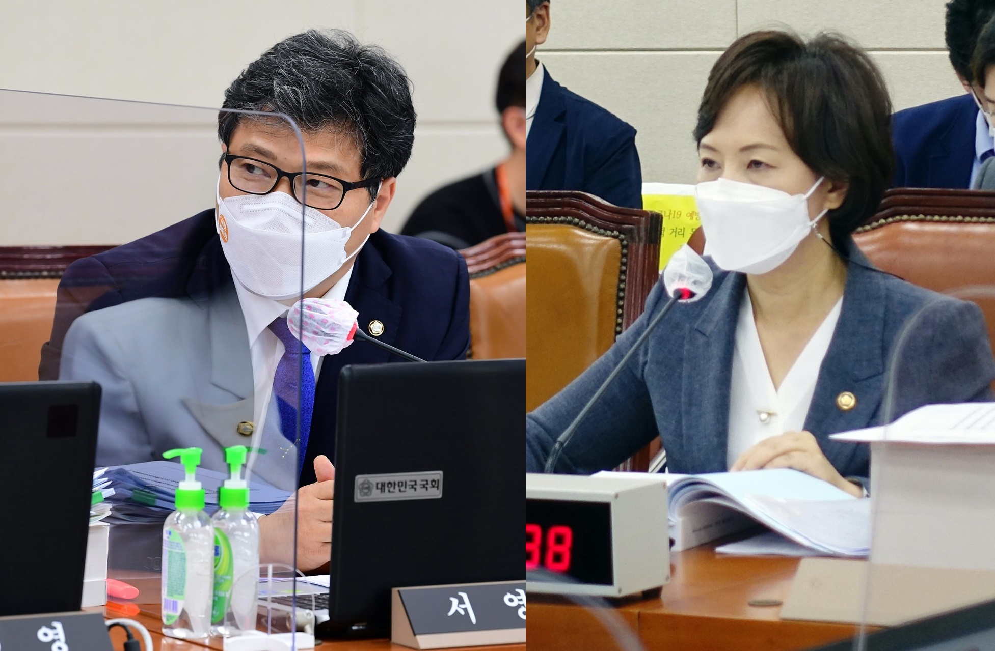 서영석 의원(왼쪽)과 이의경 처장(국회 전문기자협의회 사진 제공)
